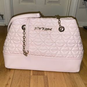 Betsey Johnson Pucker Up Blush Tote